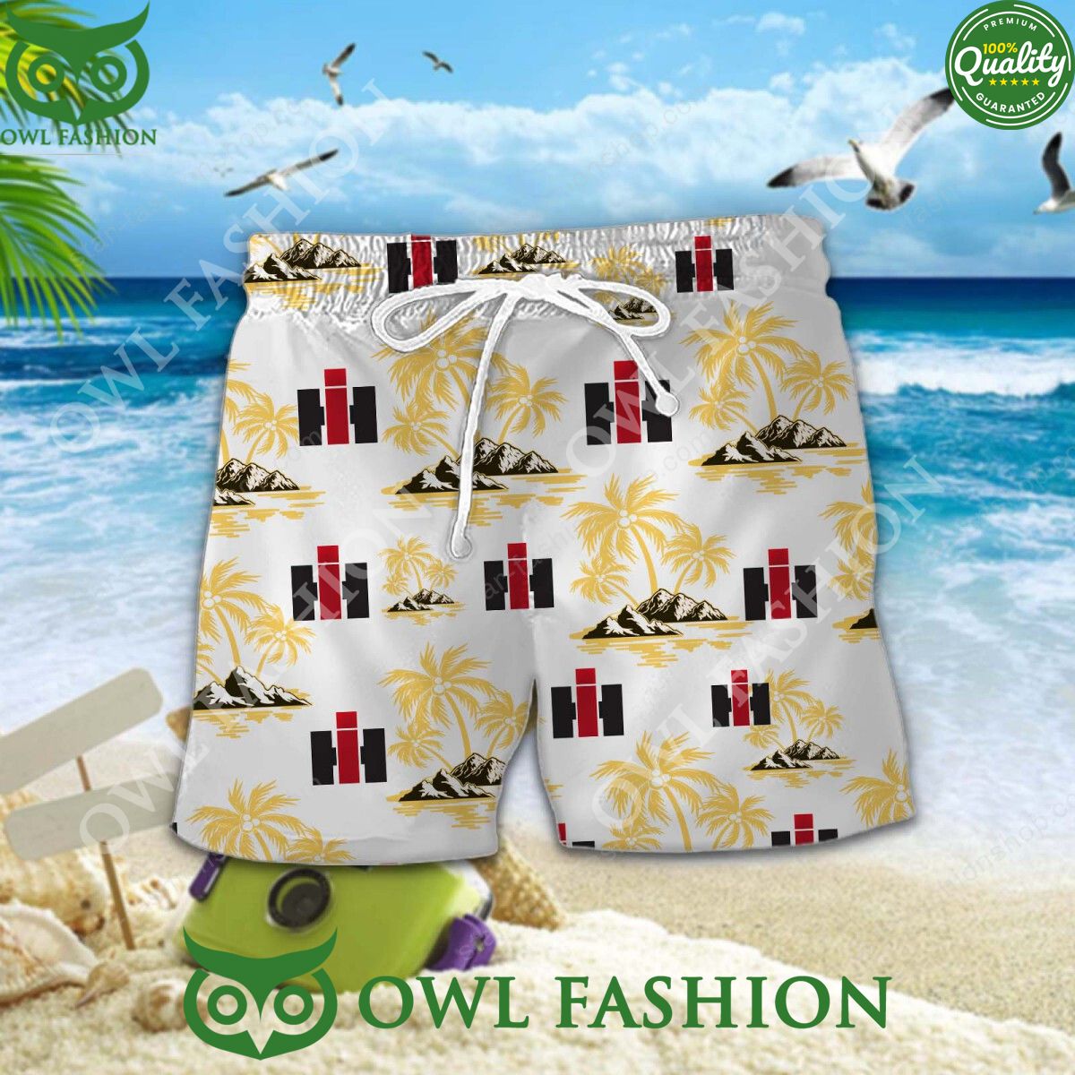International Harvester hawaiian shirt and short