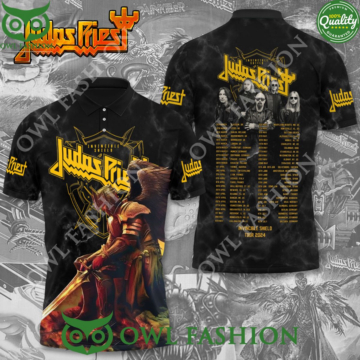 Invincible Shield Tour Judas Priest USA 2024 t shirt