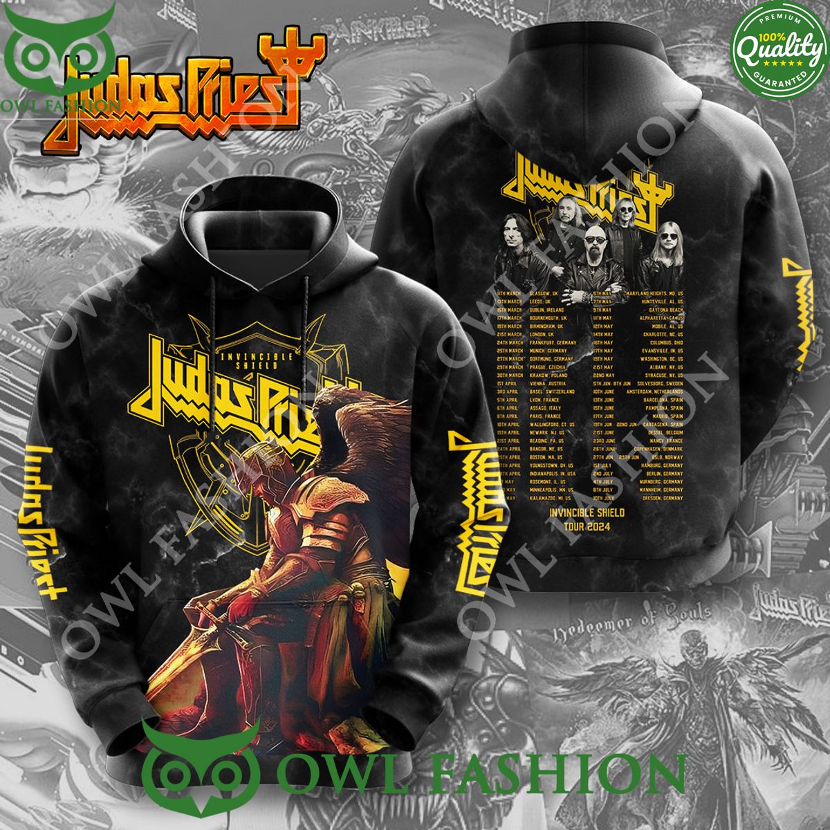 Invincible Shield Tour Judas Priest USA 2024 t shirt