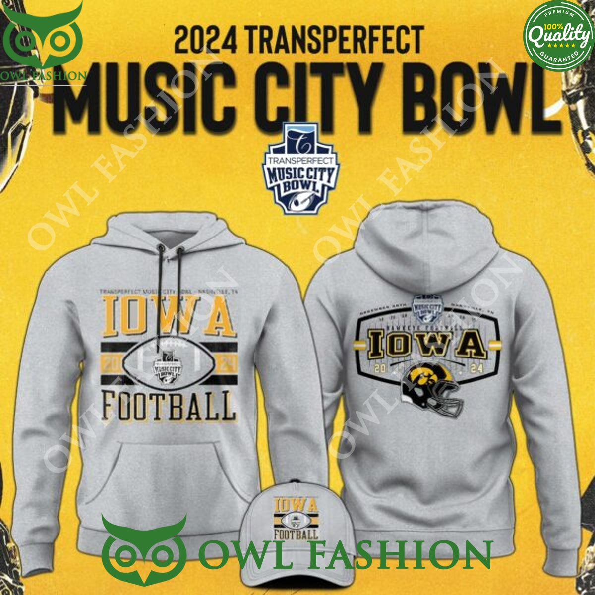 Iowa Football 2024 TransPerfect Music City Bowl Hoodie