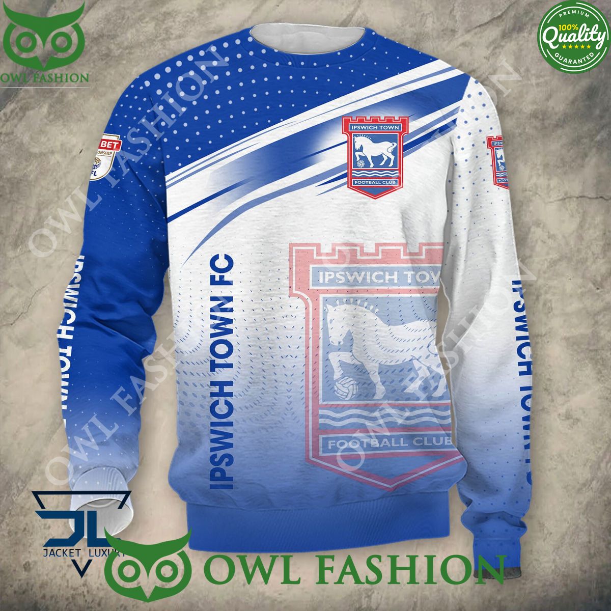 Ipswich Town F.C EFL Champion 2024 3D Hoodie Shirt