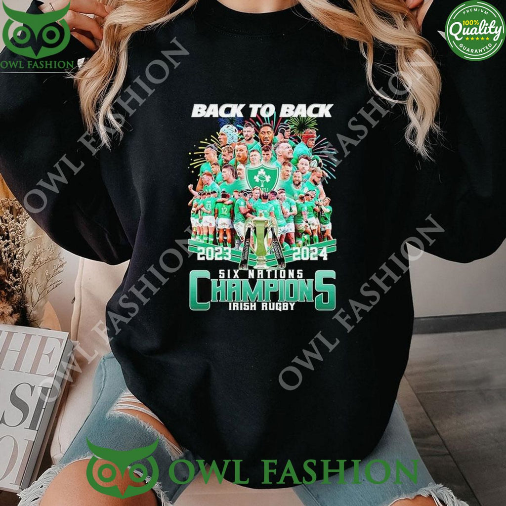 Irish Rugby Back To Back 2023 2024 Six Nations Champions t shirt
