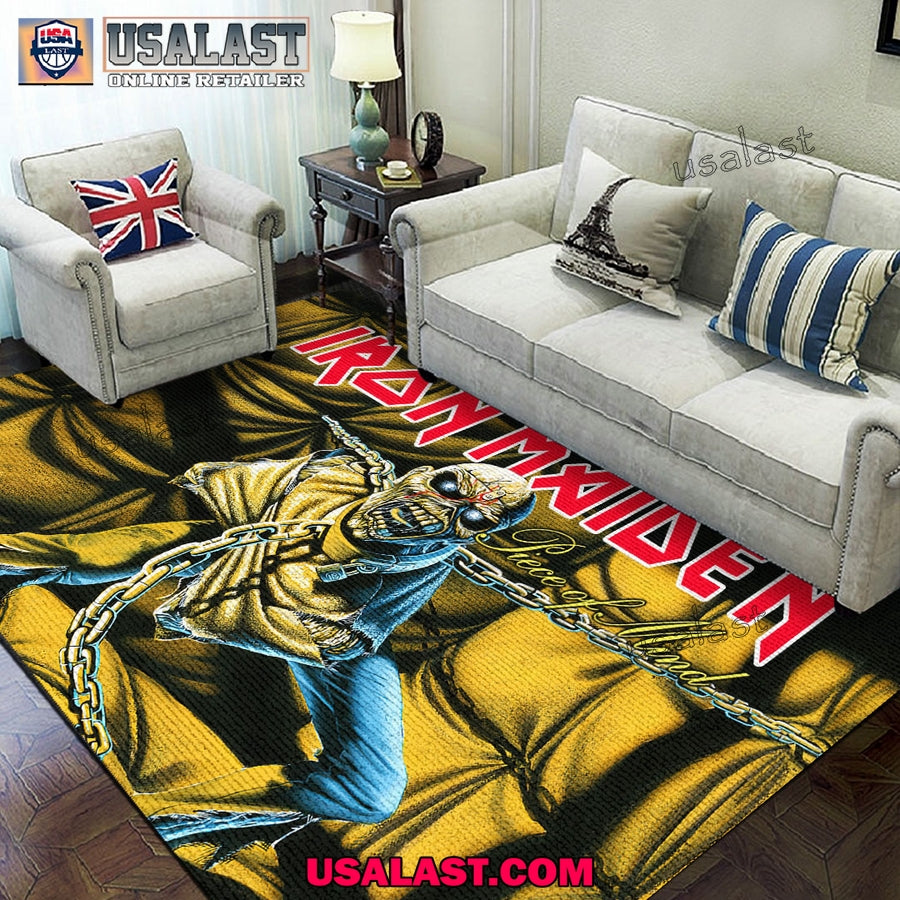 Iron Maiden Piece of Mind Rectangle Rug