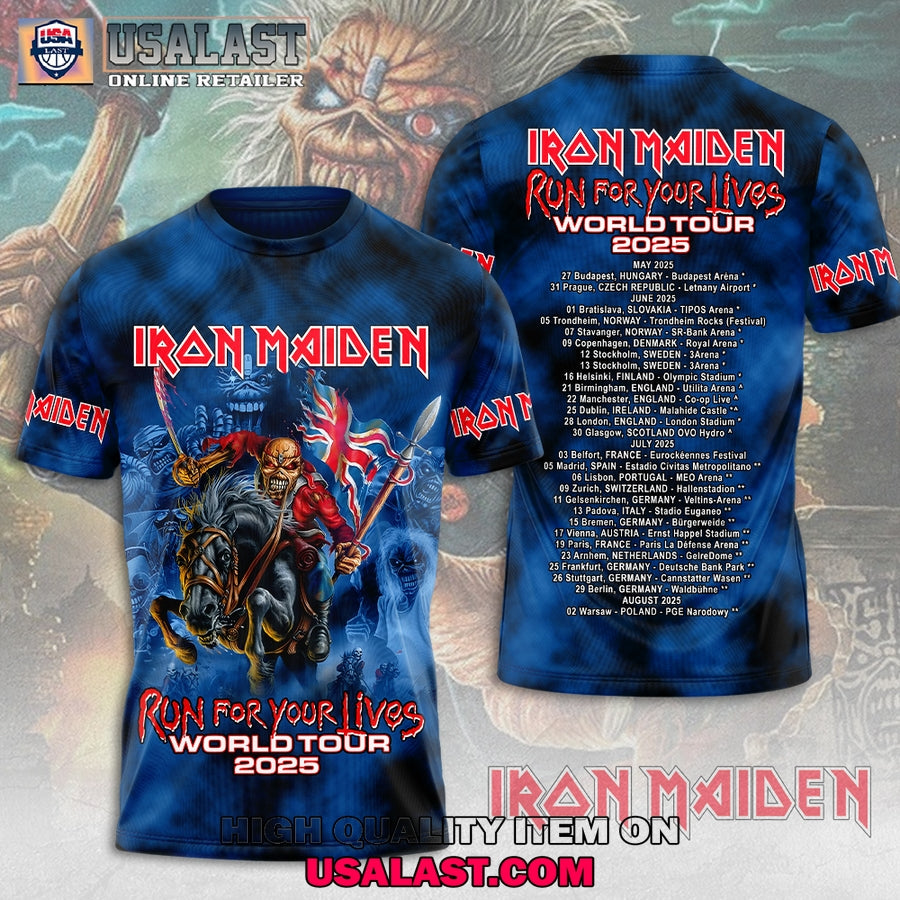 Iron Maiden Run For Your Lives 3D Hoodie, T-Shirt