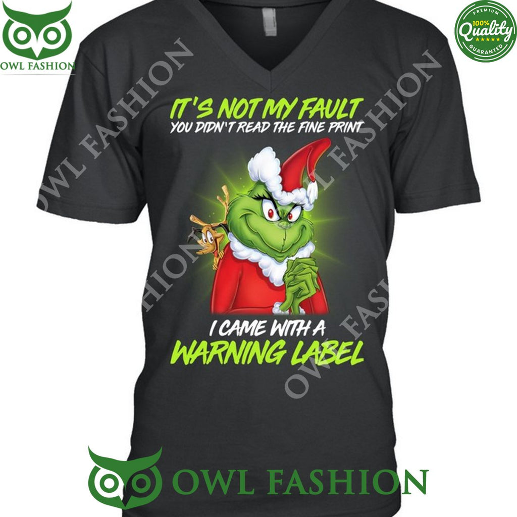 It not my fault- Grinch-Unisex 2D T-shirt