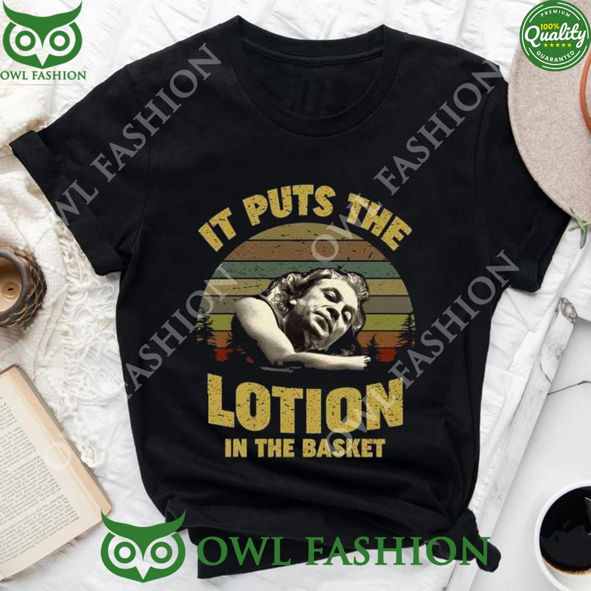 It puts the lotion in the basket vintage silence of the lambs t shirt