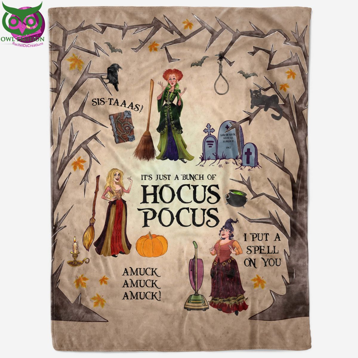 It’s Just A Bunch Of Hocus Pocus Halloween Blanket