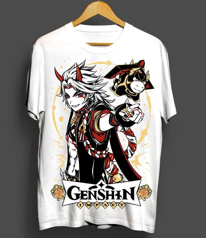 itto T-Shirt S-4XL Genshin Impact T-Shirt S-4XL Anime Manga Graphic Tee Tshirt S-4XL s to 5xl Hoodie, Sweatshirt