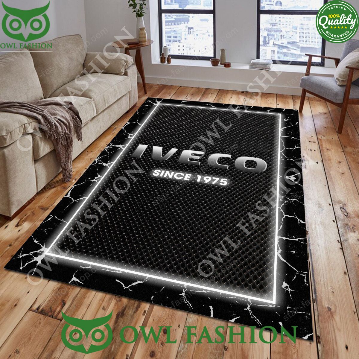 Iveco Industrial Vehicles Truck 1975 Carpet Rug