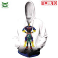 Izuku Midoriya And All Might My Hero Academia Anime Zip Up 3D Hoodie