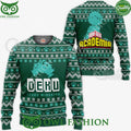 Izuku Midoriya Ugly Christmas Sweater Deku Xmas Shirt