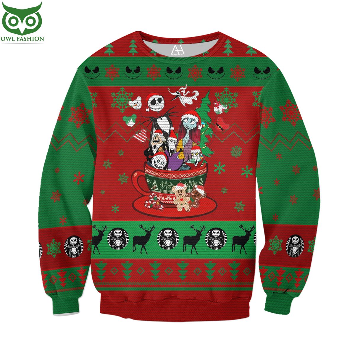 Jack Skellington Halloween Horror Ugly Sweater