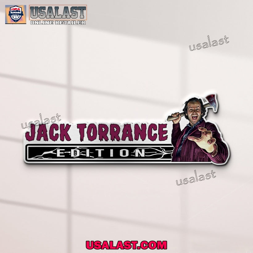 Jack Torrance Halloween Edition Car Emblem Sticker