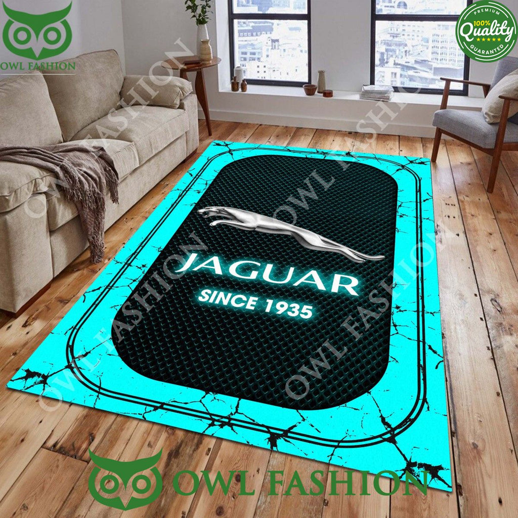 Jaguar Cars Automobile Brand 1935 Lightning Marble rug carpet