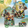 Jamaican singer and guitarist Bob Marley one love Love the life you live hawaiian shirt