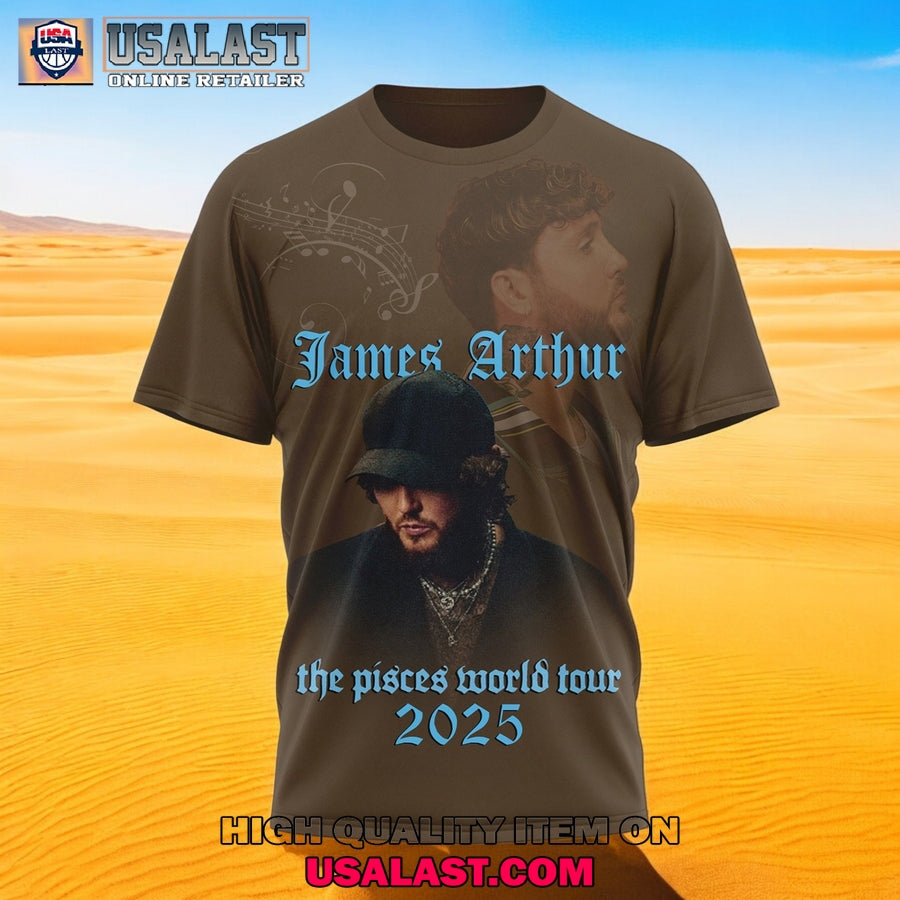 James Arthur The Pisces World Tour 2025 3D Shirt