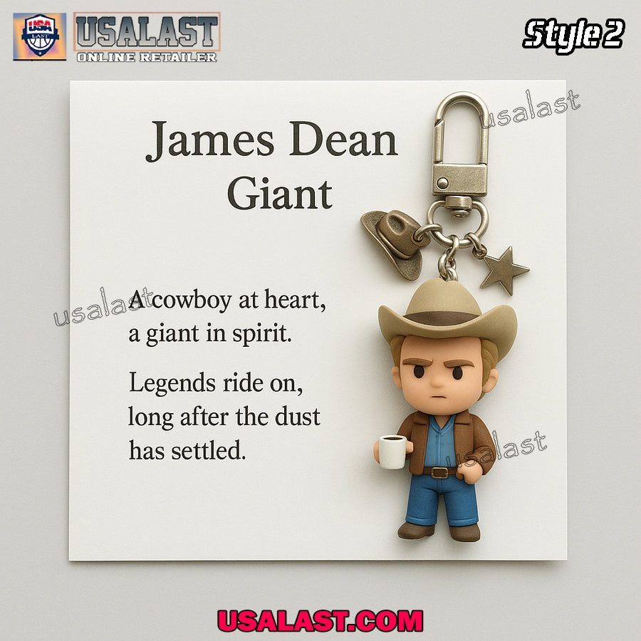 James Dean Memorial Keyring Keychain