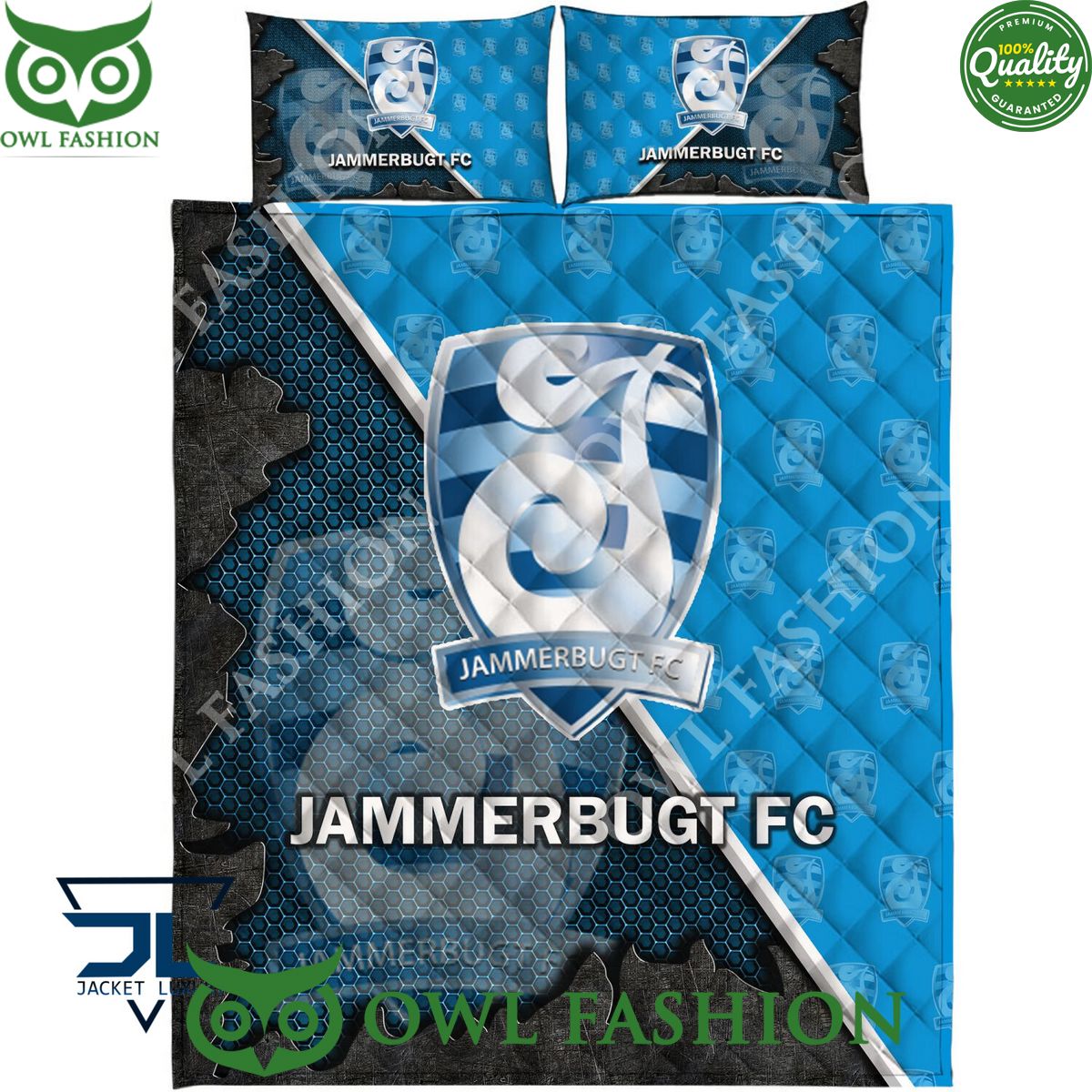 Jammerbugt FC Superliga Quilt Broken Bedding Set