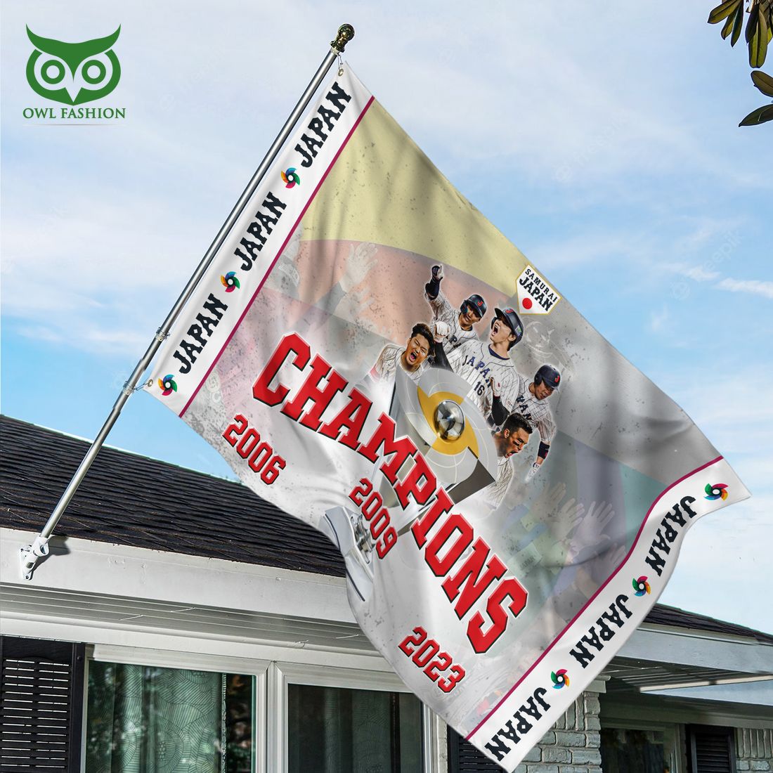 Japan Baseball 2023 World Baseball Classic Champion Flag