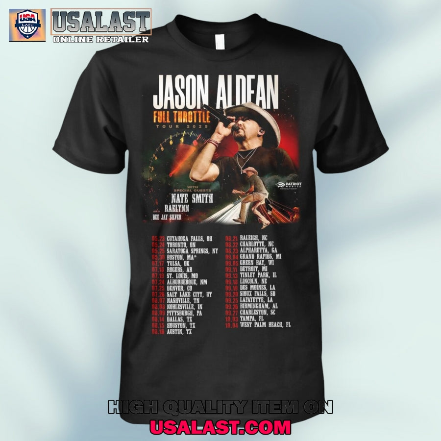 Jason Aldean Full Throttle Tour 2025 Unisex T-Shirt
