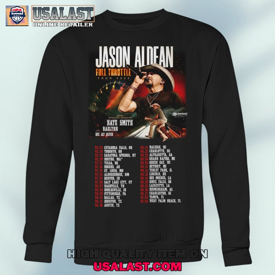 Jason Aldean Full Throttle Tour 2025 Unisex T-Shirt