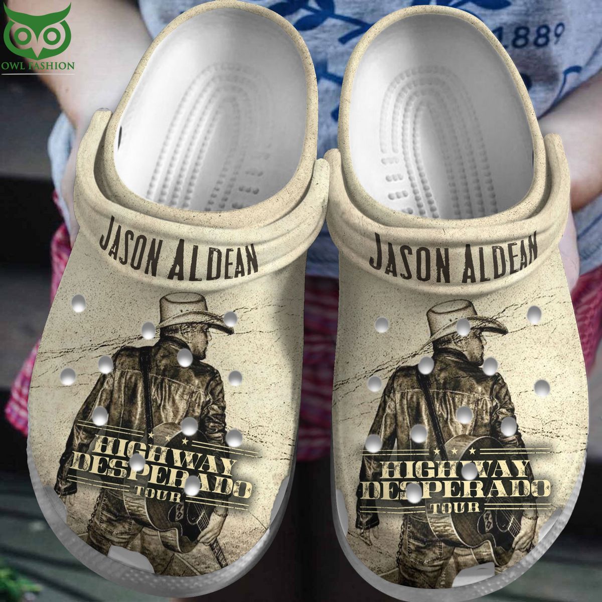 Jason Aldean Highway Desperado Tour Premium Clogs