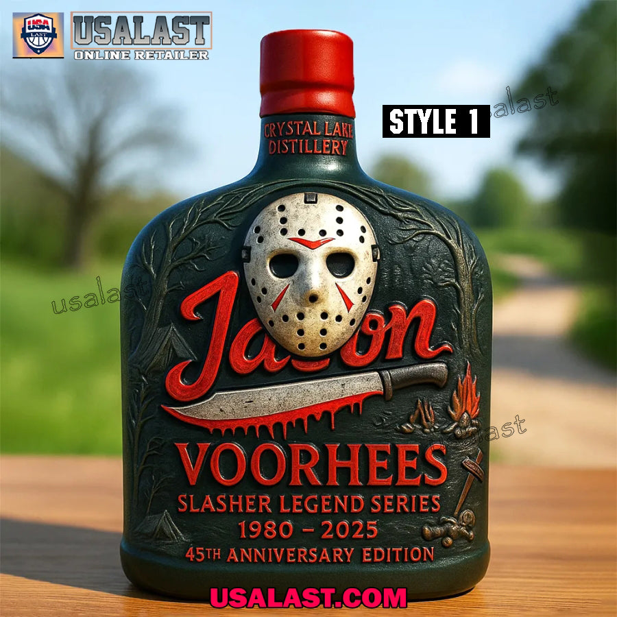 Jason Voorhees Halloween 2025 Whisky Bottle
