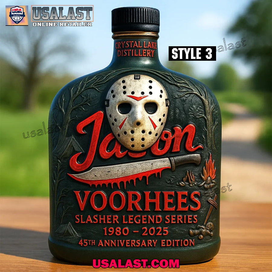 Jason Voorhees Halloween 2025 Whisky Bottle