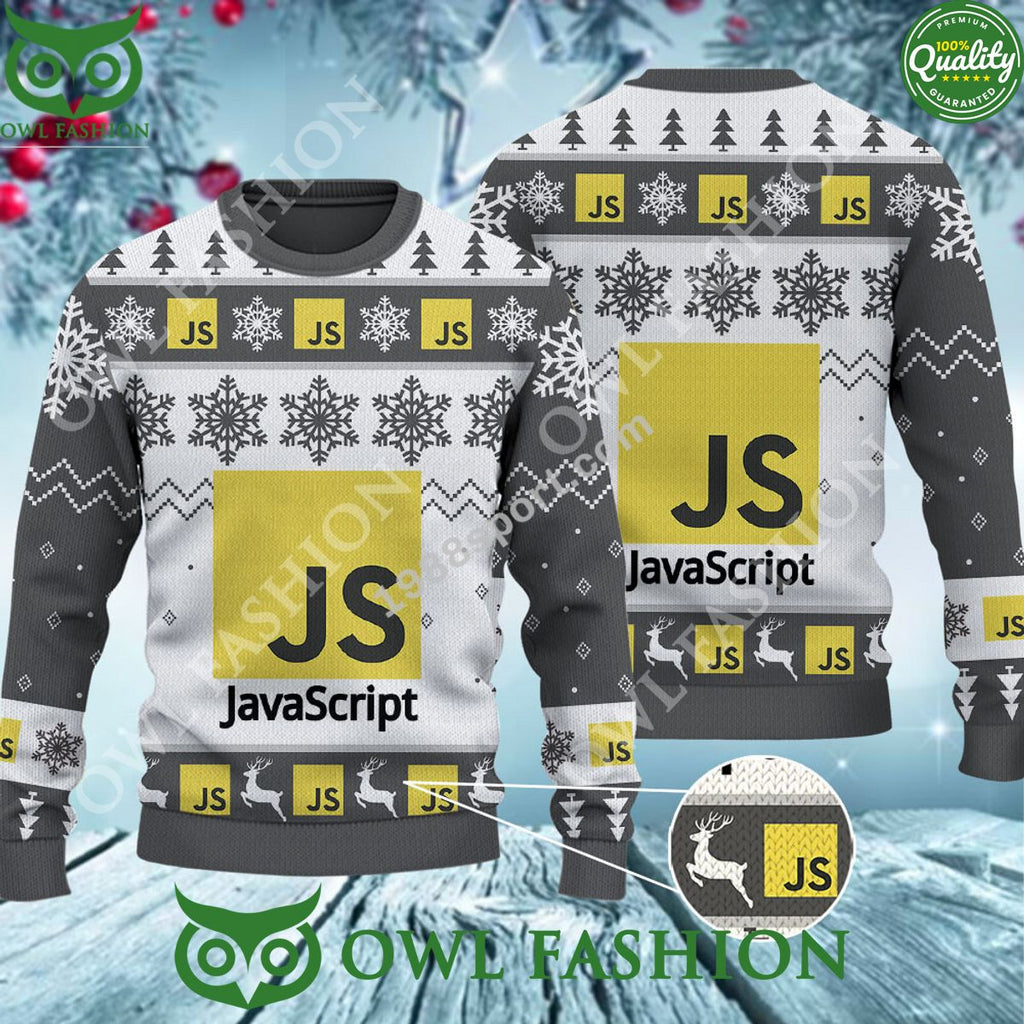 JavaScript programming language IT Ugly Sweater Jumper