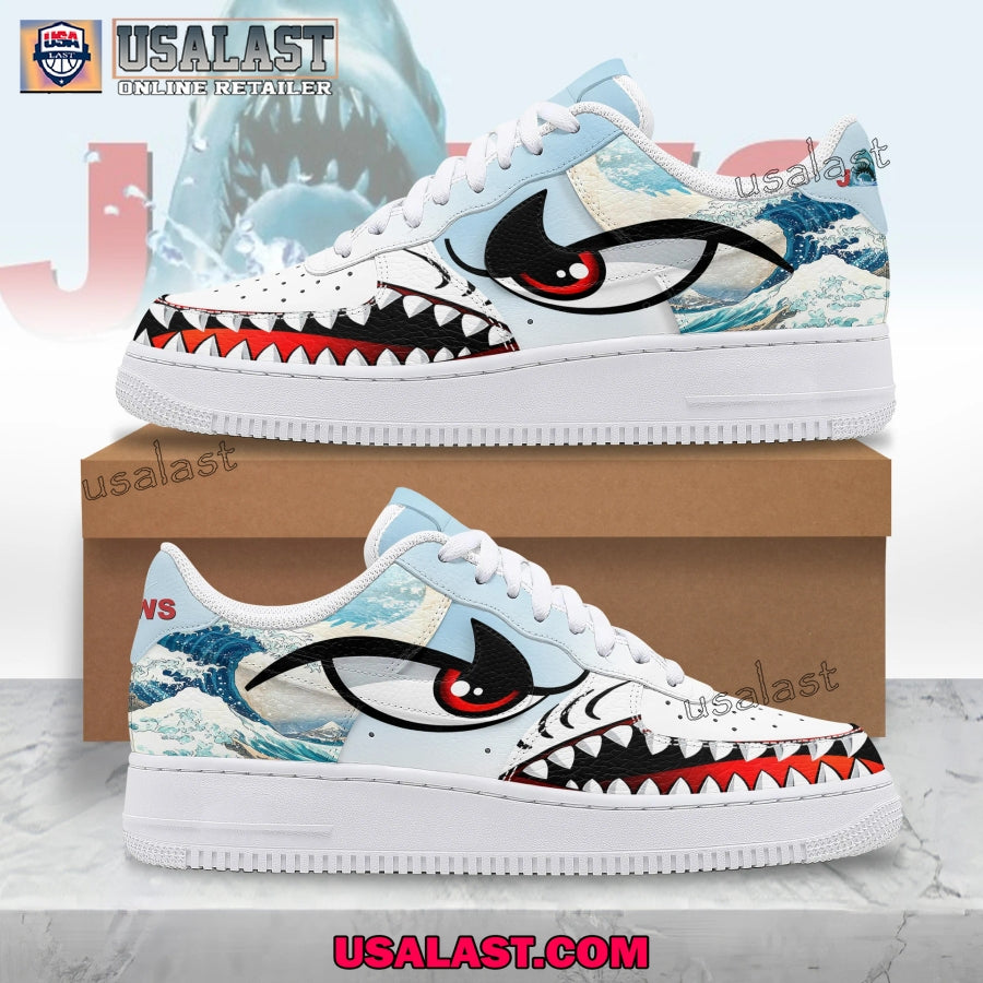 Jaws 50th Anniversary Celebration Air Force Sneakers