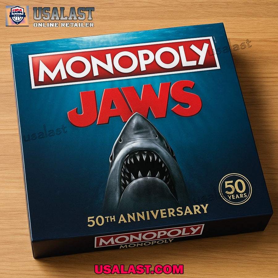 Jaws 50th Anniversary Edition Monopoly Board Game