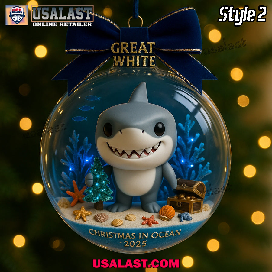 Jaws Movie Christmas Ornament 2025