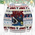 Jaws White Christmas Ugly Sweater