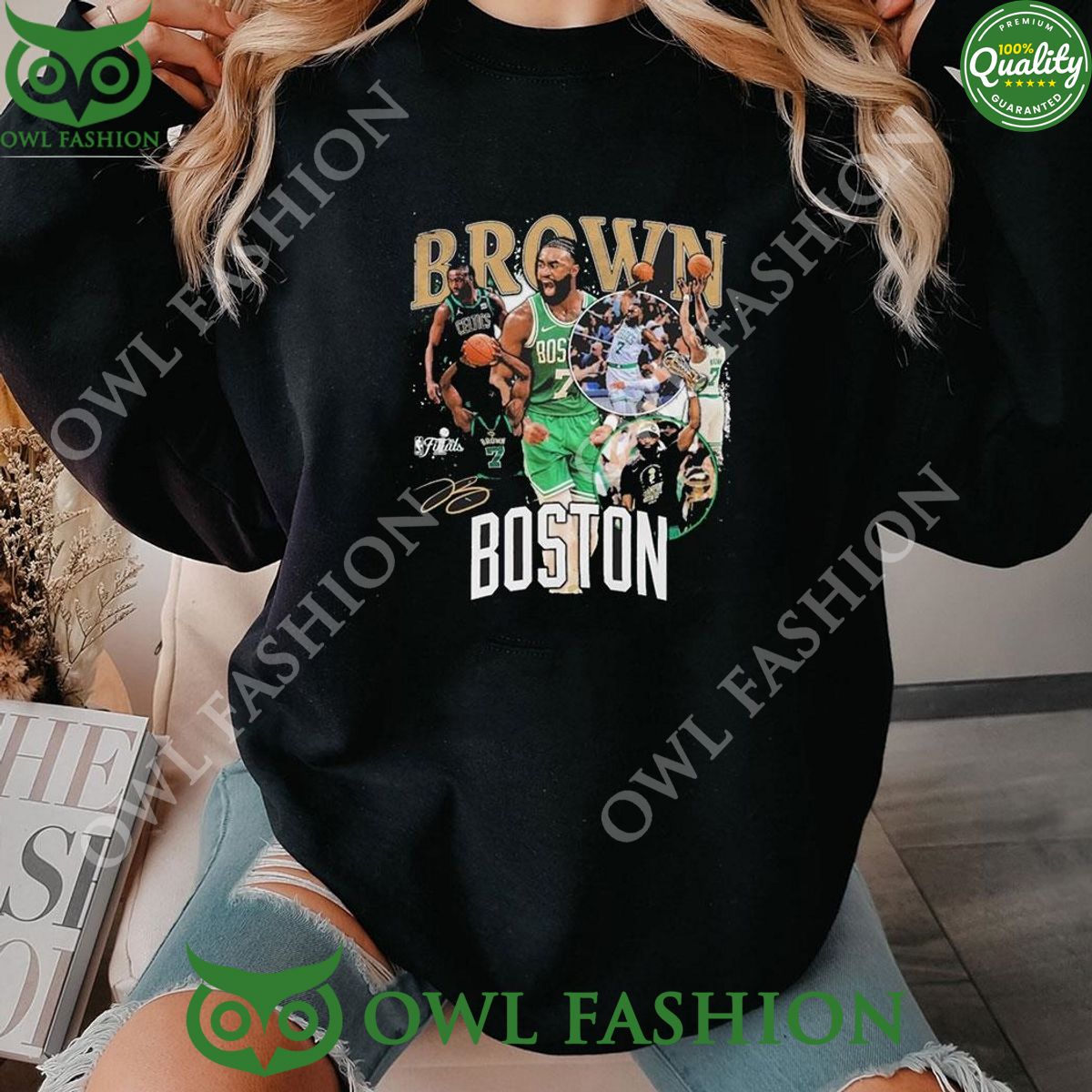 Jaylen Brown Boston Celtics Stadium Essentials 2024 Nba Finals Champions Crossroads t Shirt