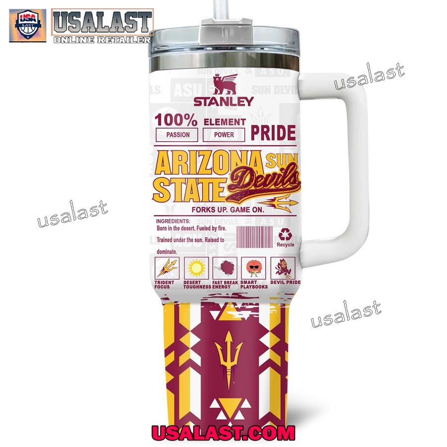 Arizona State Sun Devils Custom Name 40oz Tumbler Cup