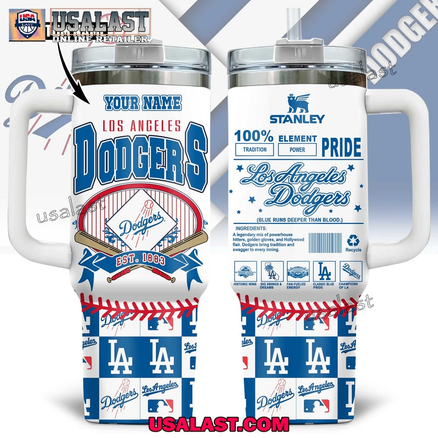 Los Angeles Dodgers Blue Runs Deeper Than Blood Tumbler Cup