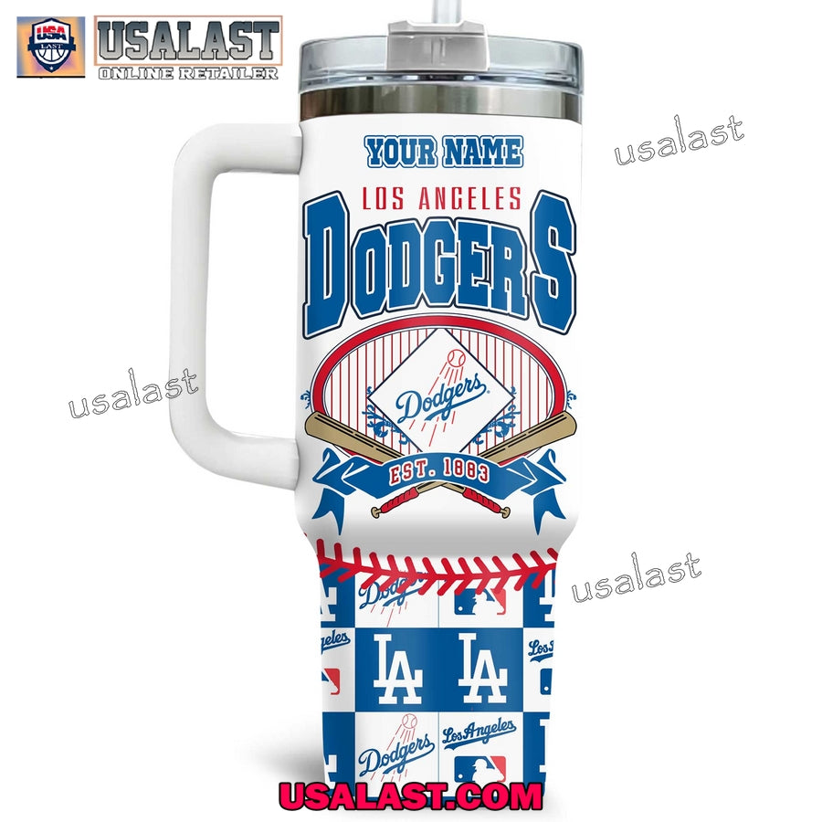 Los Angeles Dodgers Blue Runs Deeper Than Blood Tumbler Cup
