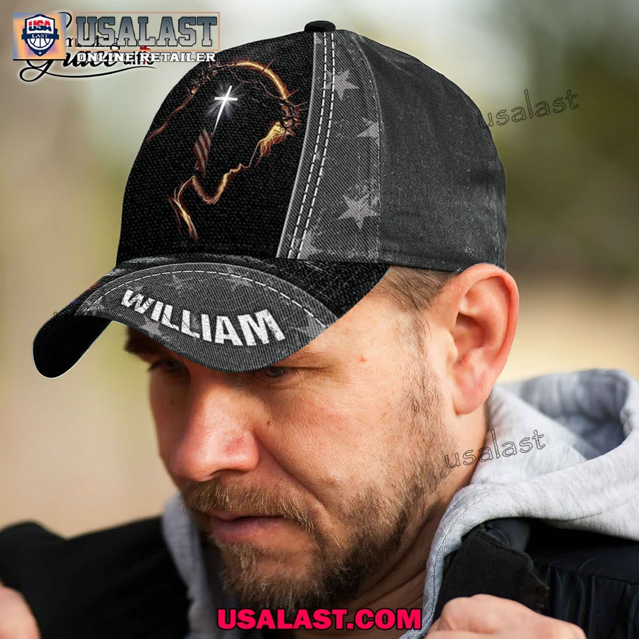 Jesus Patriotic Christian American Flag Custom Classic Cap