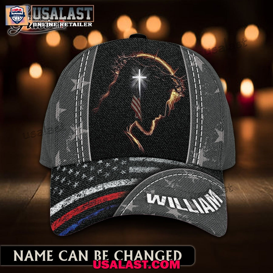 Jesus Patriotic Christian American Flag Custom Classic Cap