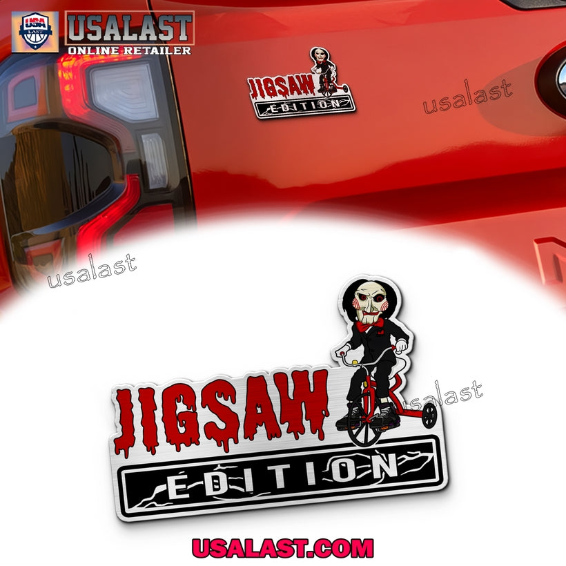 Jig Saw Edition Halloween Car Emblem Sticker