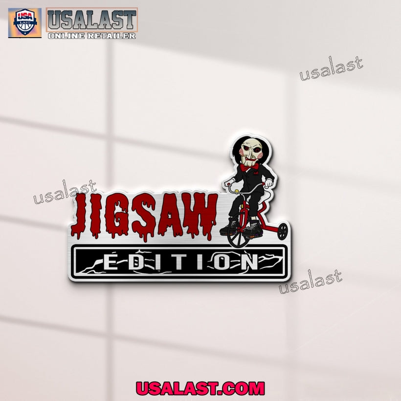 Jig Saw Edition Halloween Car Emblem Sticker