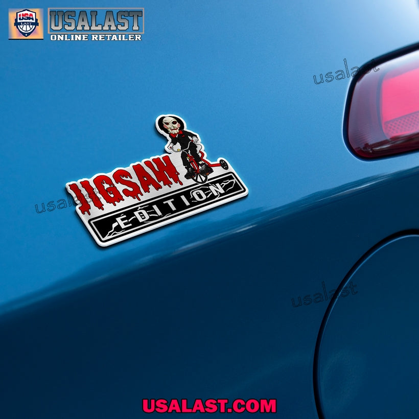 Jig Saw Edition Halloween Car Emblem Sticker