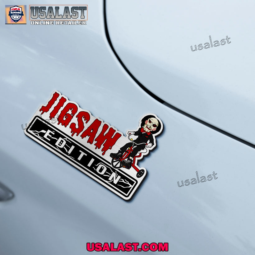 Jig Saw Edition Halloween Car Emblem Sticker