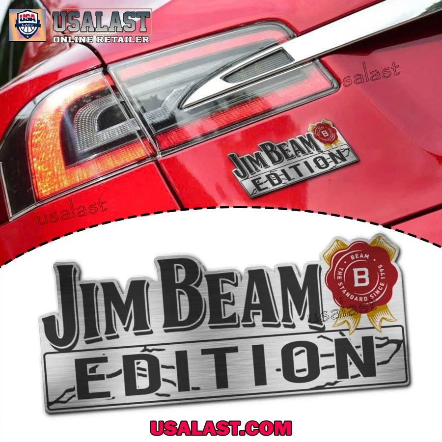 Jim Beam Edition Custom 3D Car Badge Sticker