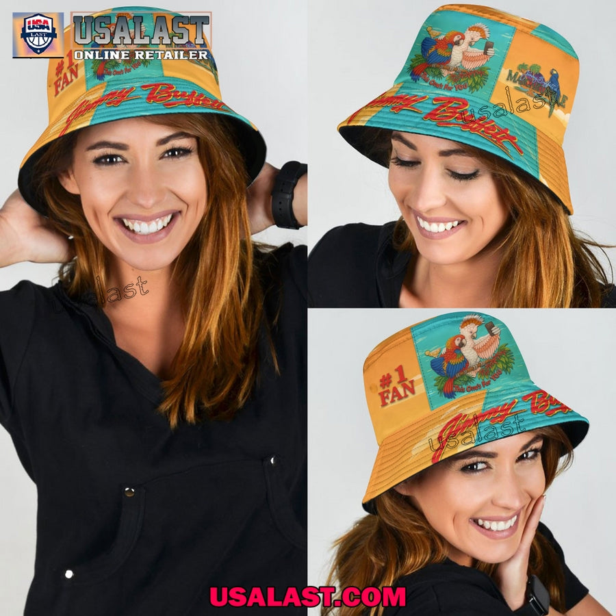 Jimmy Bufett Premium Trendy Bucket Hat, Beach Hat