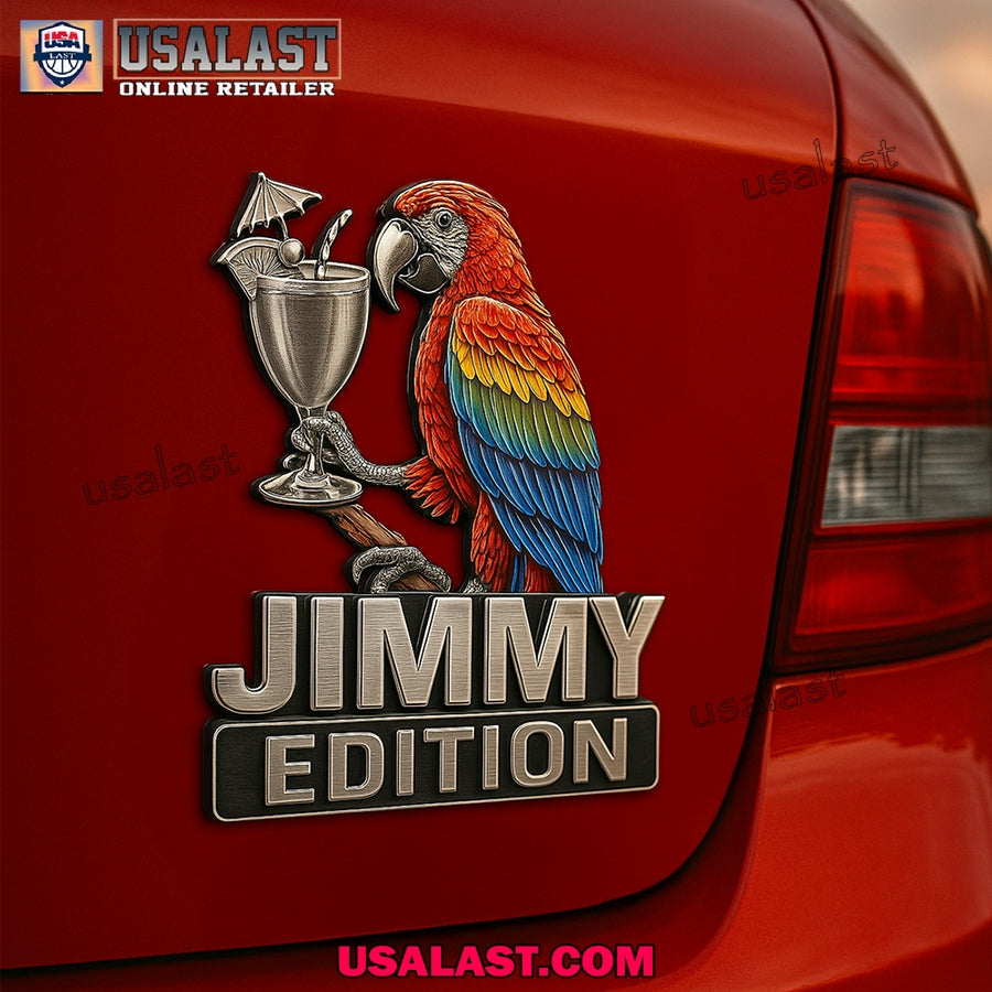 Jimmy Buffett Edition Custom 3D Car Badge Sticker