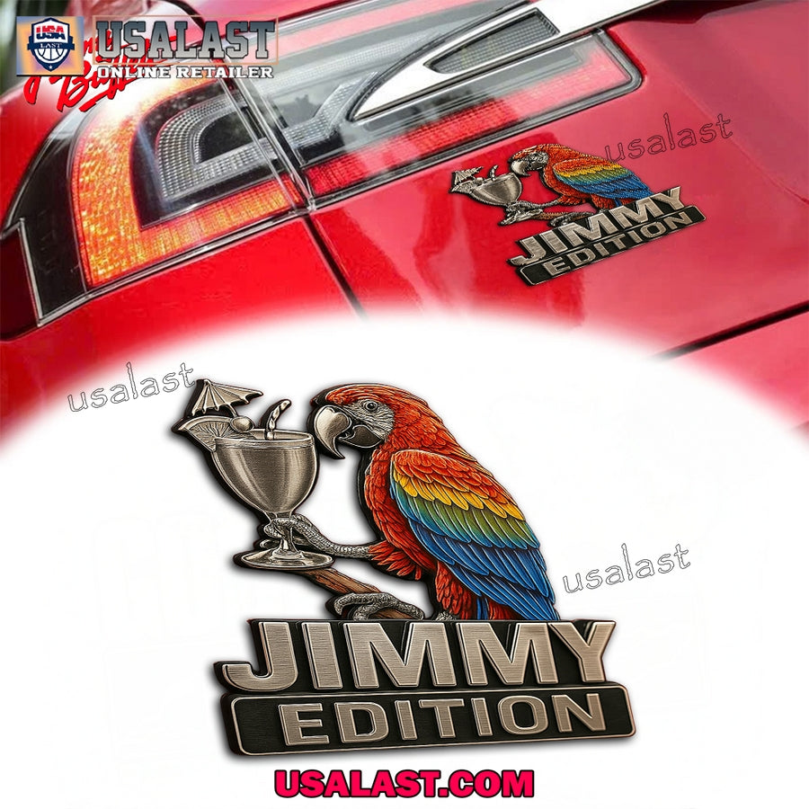 Jimmy Buffett Edition Custom 3D Car Badge Sticker