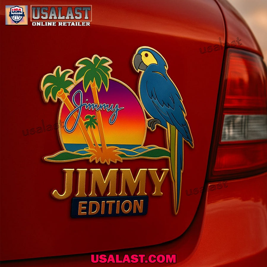 Jimmy Buffett Edition Custom 3D Car Badge Sticker