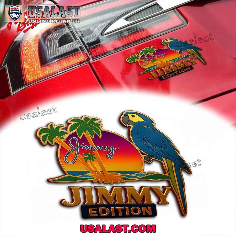 Jimmy Buffett Edition Custom 3D Car Badge Sticker