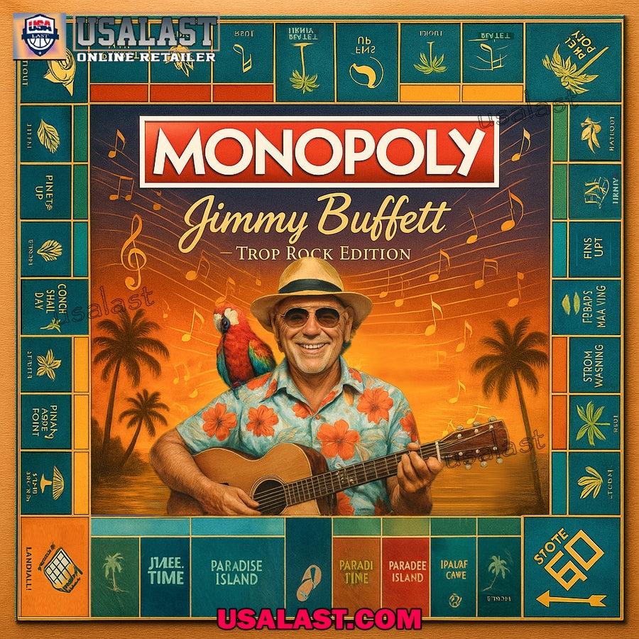 Jimmy Buffett Trop Rock Edition Monopoly Board Game